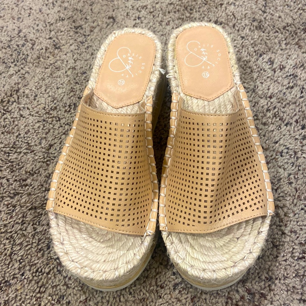Espadrille slides